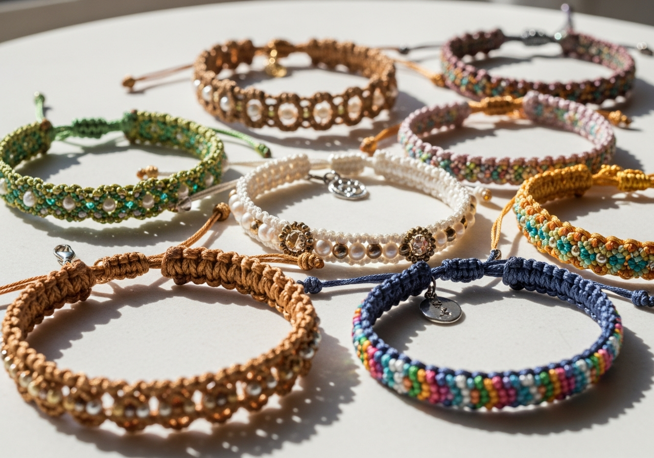 Готовые браслеты ручной работы